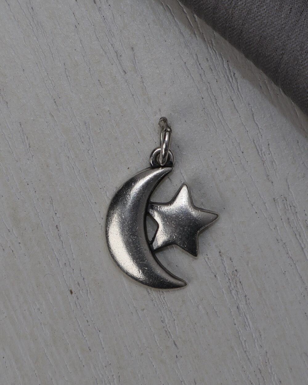 Retired James Avery Sterling Silver Starry Night Charm 2.8G/0.8in